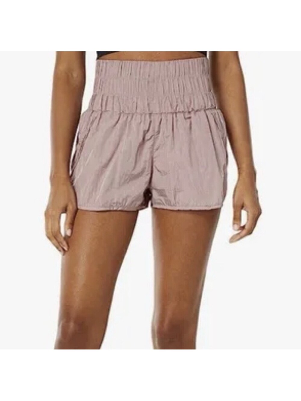NEW FP Movement Free People The Way Home Shorts Womens High Rise Mauve XS NWT